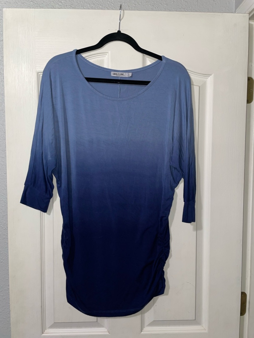 Lock & Love Blue Ombre Tunic Top